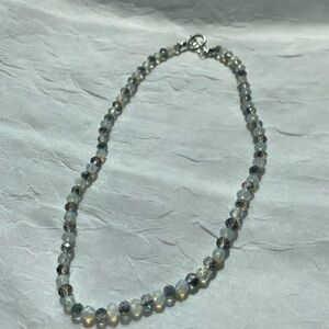 Elegant Silver Beaded Necklace